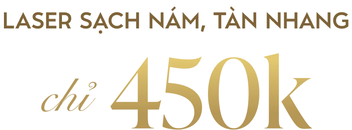 Laser sạch nám, tàn nhang chỉ 450k